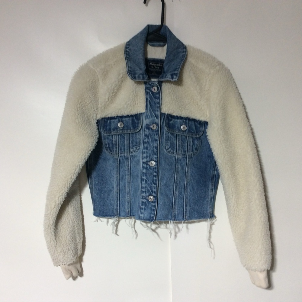 Abercrombie & Fitch Sherpa/Jean Jacket
